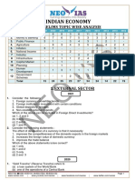 Economy (2011-21) Prelims Questions