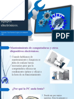 Presentación Mantenimiento Preventivo y Correctivo de Equipo Electrónico