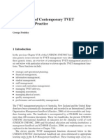 Contemporary TVET Management Practice