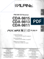 MANUAL ALPINE CDA-9811-9813-9815 (Manual en Espanol)