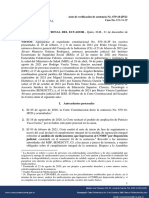 Dictamen de Auto de Verificación de Sentencia No. 679-18-JP21