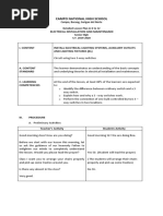 Lesson Plan in Electrical Installation and Maintenance