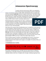 Chemiluminescence Spectroscopy: CH CH F