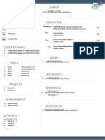 NIBM Resume Template