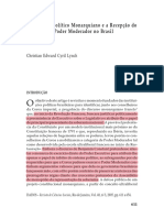 LYNCH O Discurso Político Monarquiano e A Recepção Do Conceito de Poder Moderador