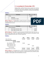 Solution For Chapter 12 Accounting For Partnership (13 E)