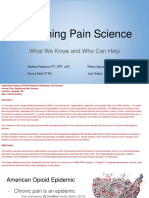 Explaining Pain Science: What We Know and Who Can Help