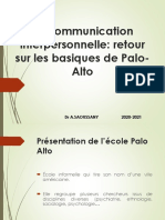 La Communication Interpersonnelle - PPTX Principes Palo Alto