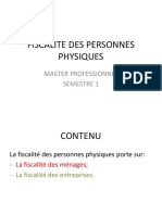 Fiscalite Des Personnes Physiques PDF