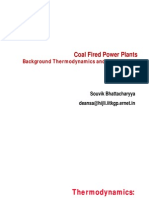 Coal Fired Power Plants: Background Thermodynamics and Introduction