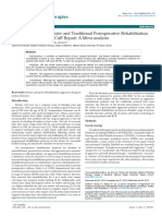 Comparison of Aggressive and Traditional Postoperative Rehabilitation Protocol After Rotator Cuff Repair: A Meta-Analysis