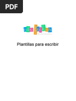 Falsillas Plantillas para Escribir