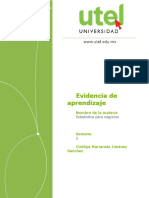 Evidencia de Aprendizaje Semana - 5 - P Estadistica para Negocios