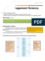 Management-Science Introduction and Model of Cost, Revenue and Profit