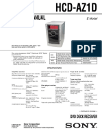 Service Manual: Hcd-Az1D