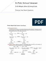 Aldehtdes, Ketones & Carboxylic Acids - Previous Year Board Questions