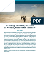 IDF Strategy Documents 2002 2018 Meir Finkel