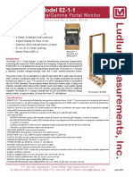 Model 52-1-1: Personnel Beta/Gamma Portal Monitor