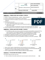 Épreuve 1ère D CHIMIE Seq3 FONDATION