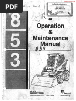 Bobcat - 853 - Operator Manual