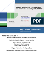 Solving Real-World Problems With An Enterprise Security API (ESAPI)