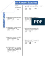 Ejercicios de Planteo de Ecuaciones para Primero de Secundaria