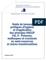 Vol 8 Semi Conserves Maroc GBPH HACCP Octobre 2010