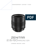 Zenitar 60mm f:2.8 Macro EA Lens For Canon EF and Nikon F Mounts