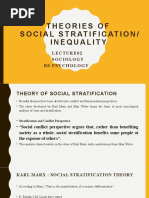 02 Lecture Theories of Social Stratification Karl Marx