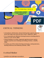 Critical Thinking Skills