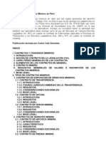 Contratos y Convenios Mineros en Perú