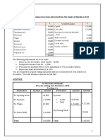 Q.1) The Following Trial Balance Has Been Extracted From The Books of Rajesh On 31st December, 2016