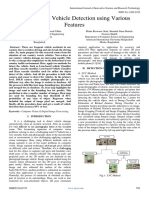 Image-Based Vehicle Detection Using Various Features