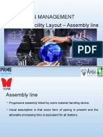 Operations Management Session 9: Facility Layout - Assembly Line