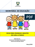 Dicas para Pais e Filhos - Sedu