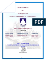 Mohit Sachdeva RATIO ANALYSIS at PRISM CEMENT