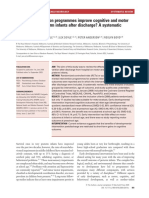 Do Early Intervention Programmes Improve Cognitive and Motor Outcomes For Preterm Infants After Discharge A Systematic Review