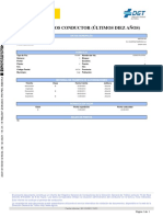 Informe Datos Conductor (Últimos Diez Años)