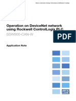 Operation On Devicenet Network Using Rockwell Controllogix PLC