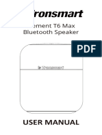 User Manual: Element T6 Max Bluetooth Speaker