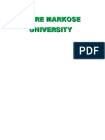 Debre Markose University