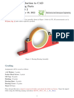 ME 1761 Introduction To CAD Bearing Housing Parts NX Assignment 2