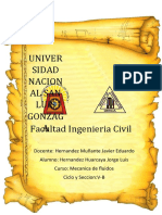 Univer Sidad Nacion Al San Luis Gonzag A Facultad Ingenieria Civil