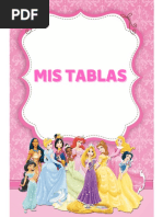 Tablas de Princesas