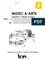 Arts and Music (Fourth Grading)