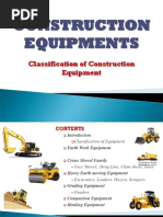 Classification of Construction Equipment