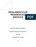 Reglamento de Residencias Medicas