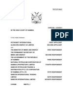 Petroneft and Glencor V MinsiterGovernment+Namcor