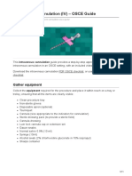 Intravenous Cannulation IV OSCE Guide