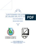 Cuestionario de Elementos de Validez Del Acto Juridico Sonia Guadalupe Piñón Castillo